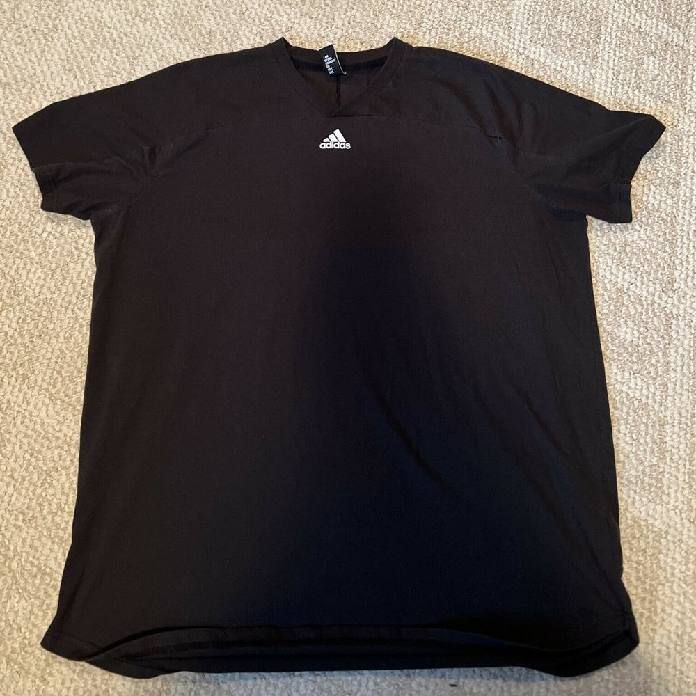 Adidas MEN 3 STRIPE T-SHIRT BLACK/White - Great Quality Shirt